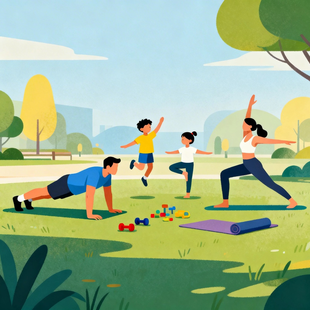 Jednostavne vježbe za cijelu obitelj